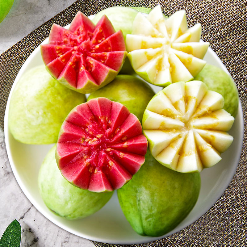 三冬四夏正宗产地直发广西红心芭乐冰淇淋口感白心软糯