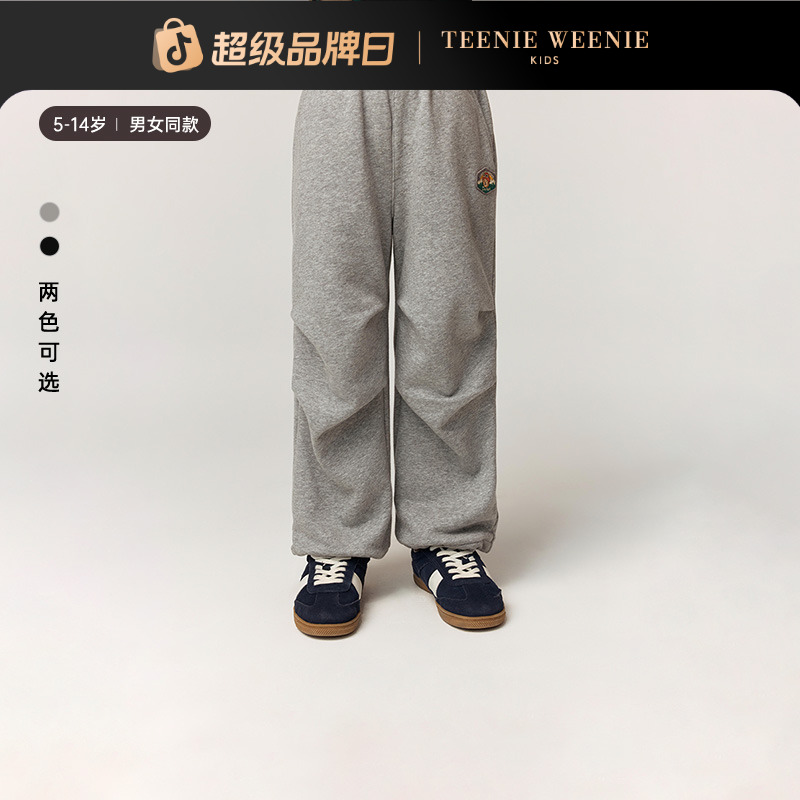 TeenieWeenie Kids小熊童装25新秋冬阔腿加绒工装长裤TKTM258978N