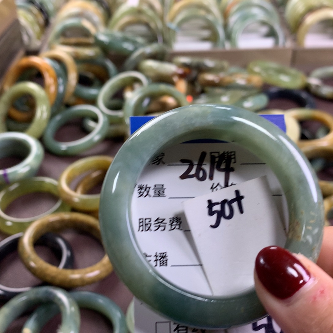 蛇纹石玉未镶嵌手镯2614