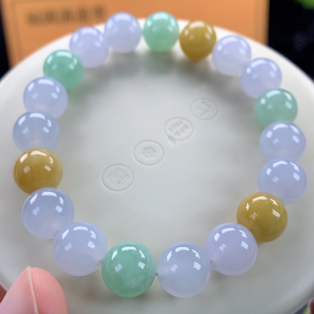 翡翠未镶嵌手链卡10