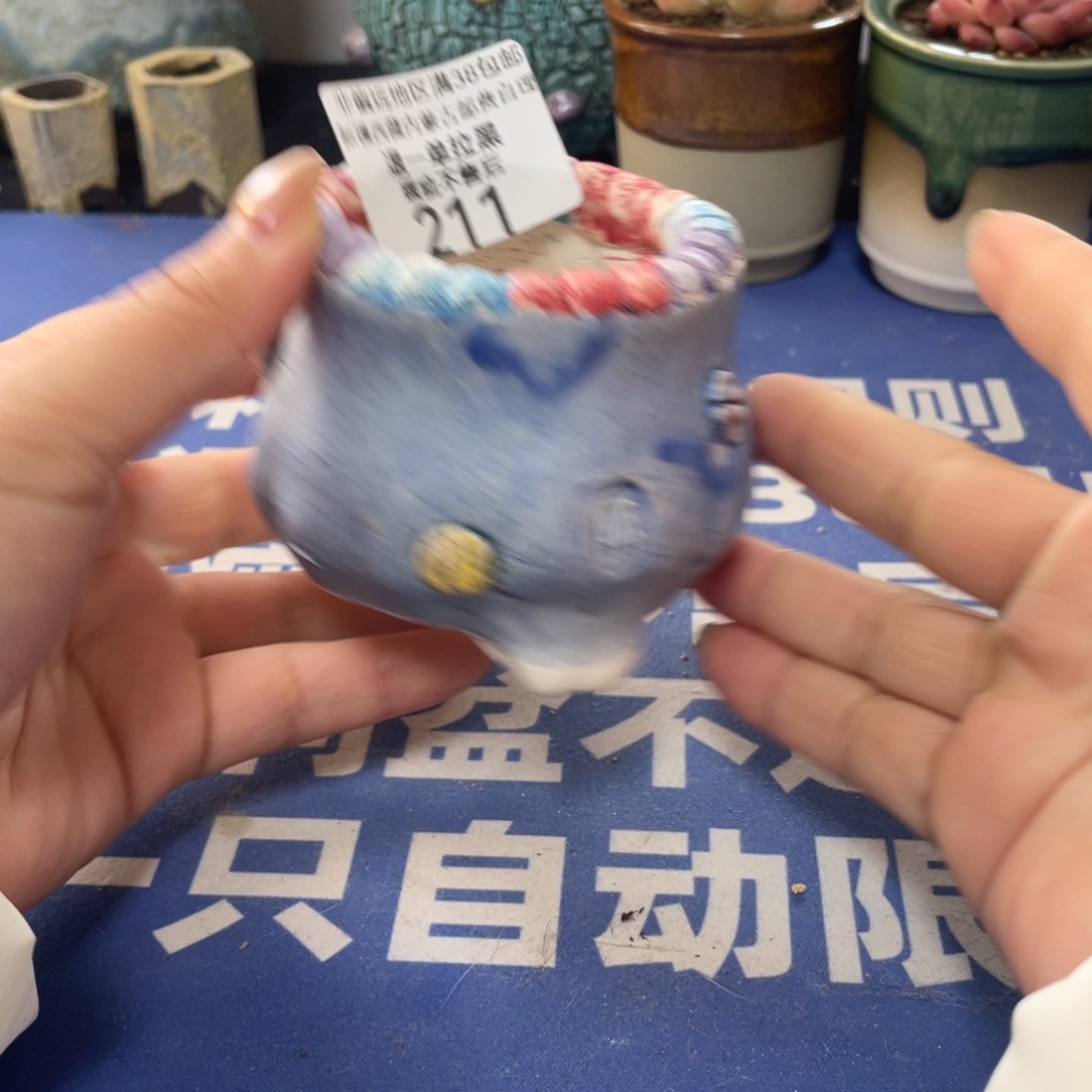 微瑕陶艺多肉花盆211