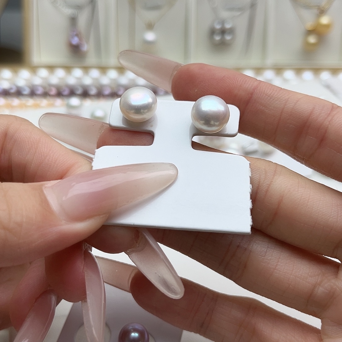 淡水珍珠未镶嵌耳饰