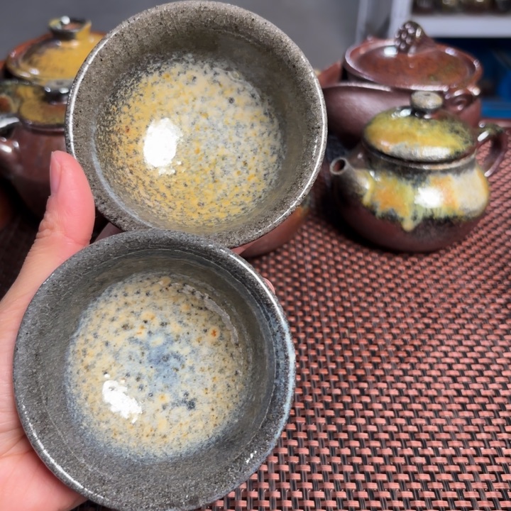 紫砂茶杯一对小杯100 C