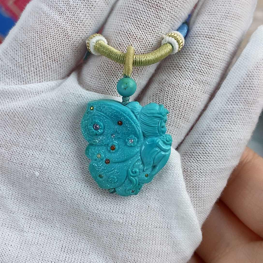 绿松石珠宝奇石未镶嵌蓝*