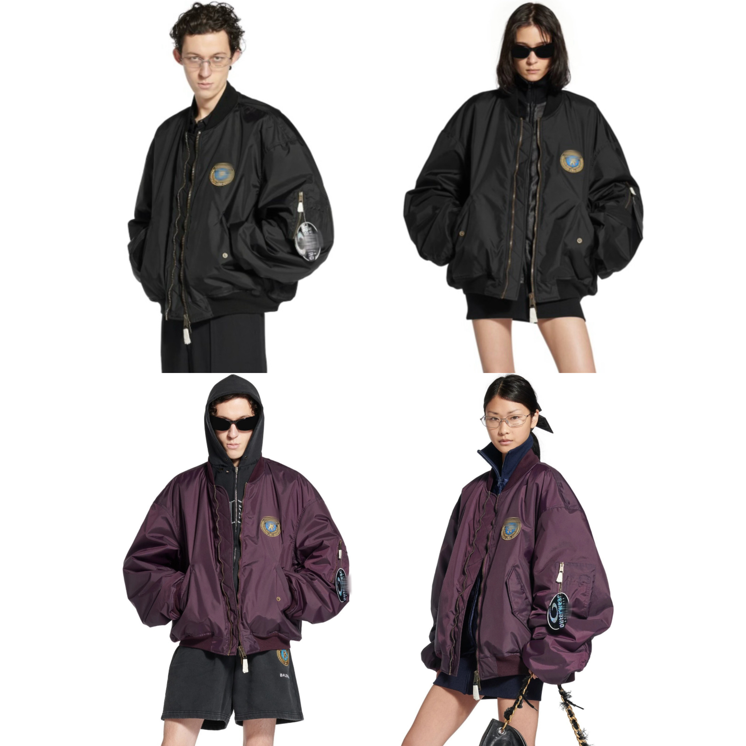 【D哥原样开发】8+25FWBomber棉服外套飞行员夹克宽松版型定制面料