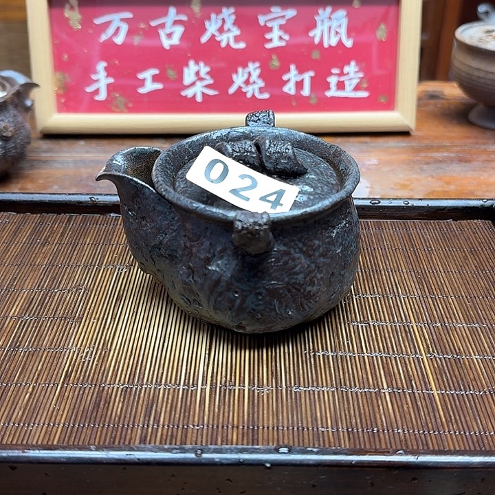纯手工制作粗陶茶具
