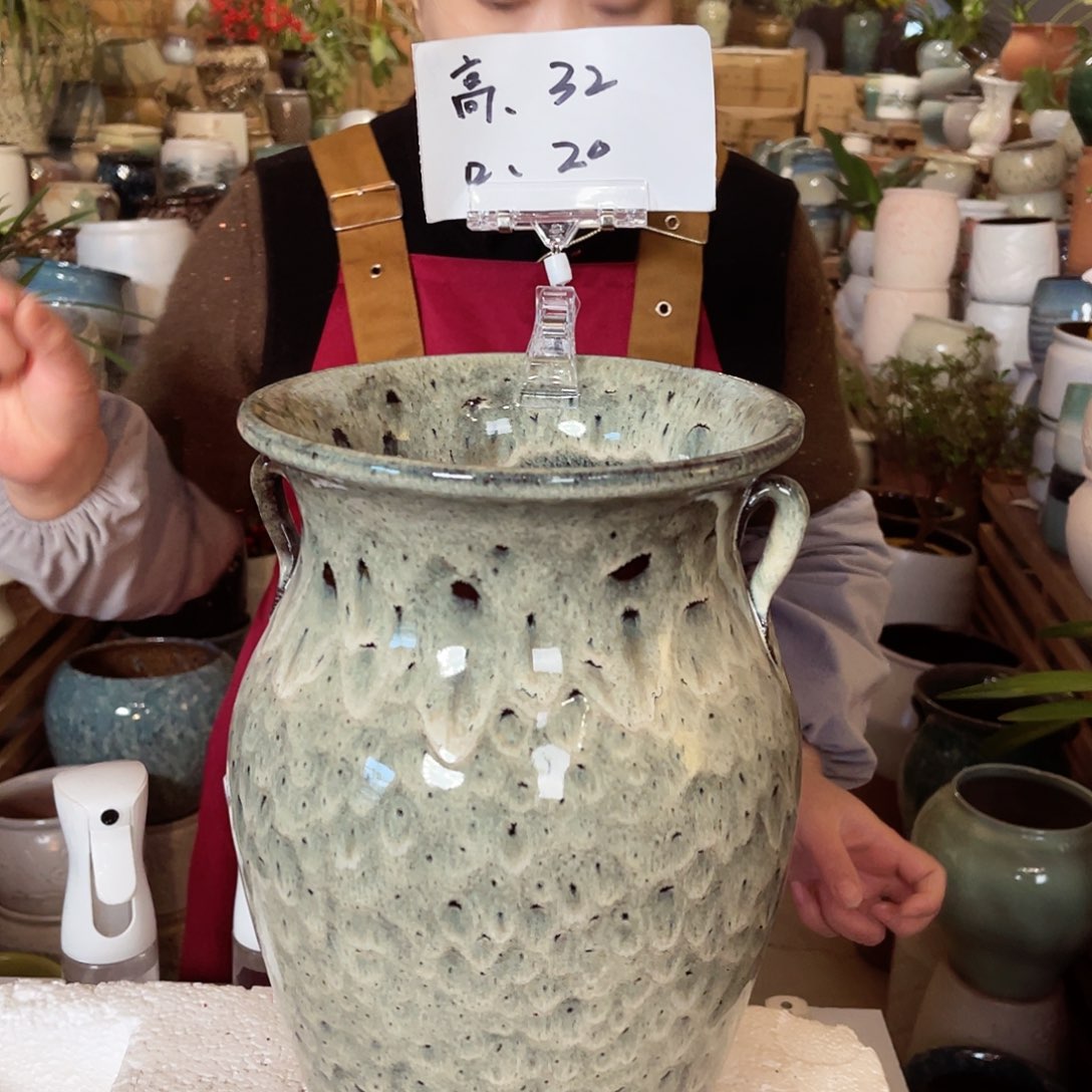 紫砂花盆高度32口径20