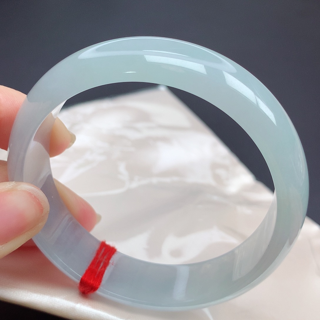 翡翠手镯未镶嵌园*58圈口