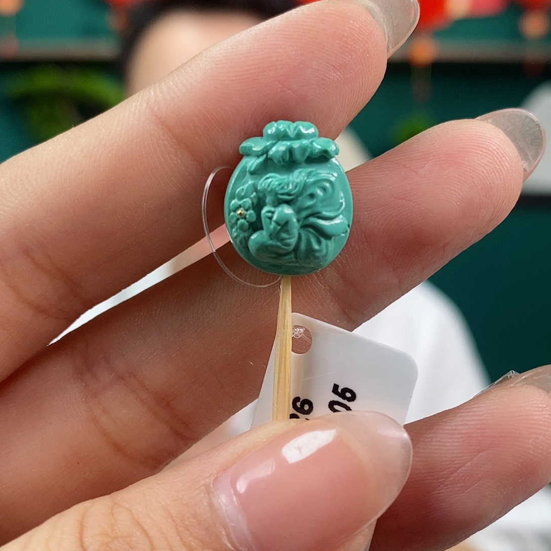 绿松石珠宝奇石未镶嵌