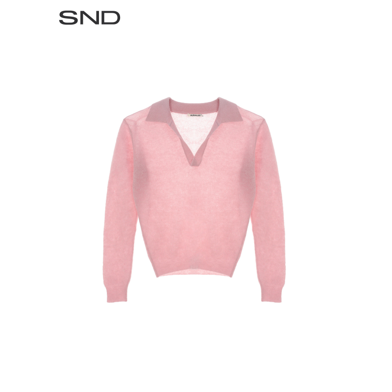  【AURALEE 设计师品牌】SND AW25 V领套头ZZ衫