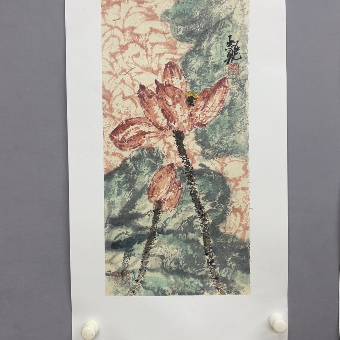 国画艺术家真人手绘