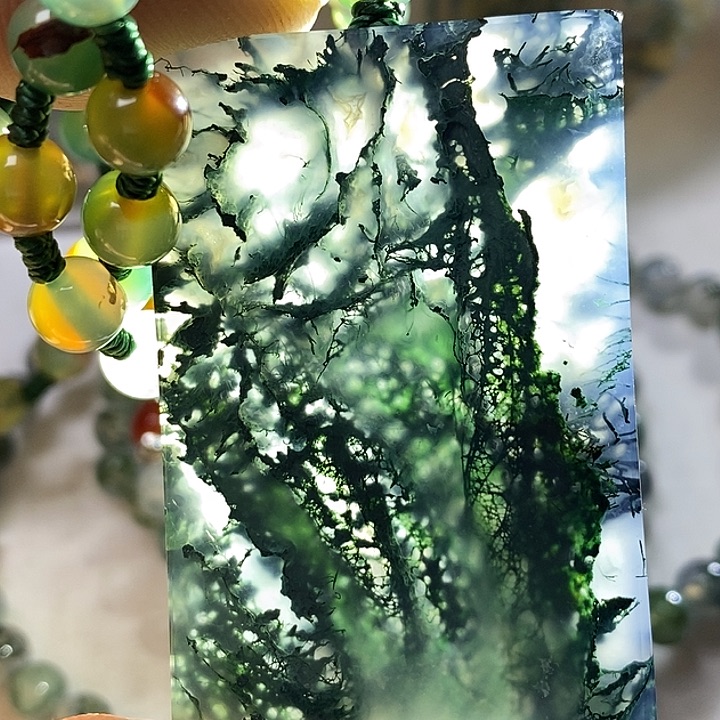 智***智玛瑙/玉髓未镶嵌吊坠(赠链)