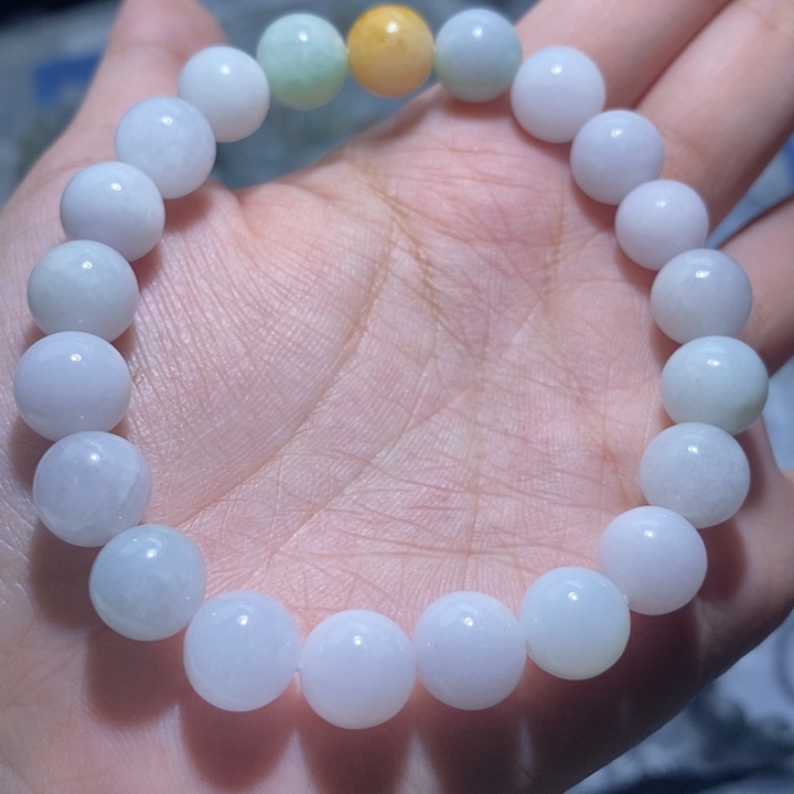 未镶嵌手串翡翠天然缅甸A货翡翠9.5