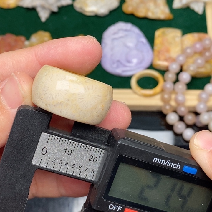 硅化珊瑚（珊瑚玉）手镯未镶嵌