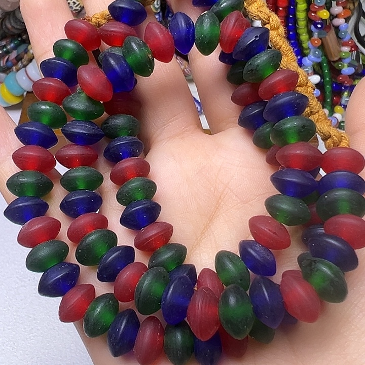 玻璃颈饰尼泊尔琉璃1条