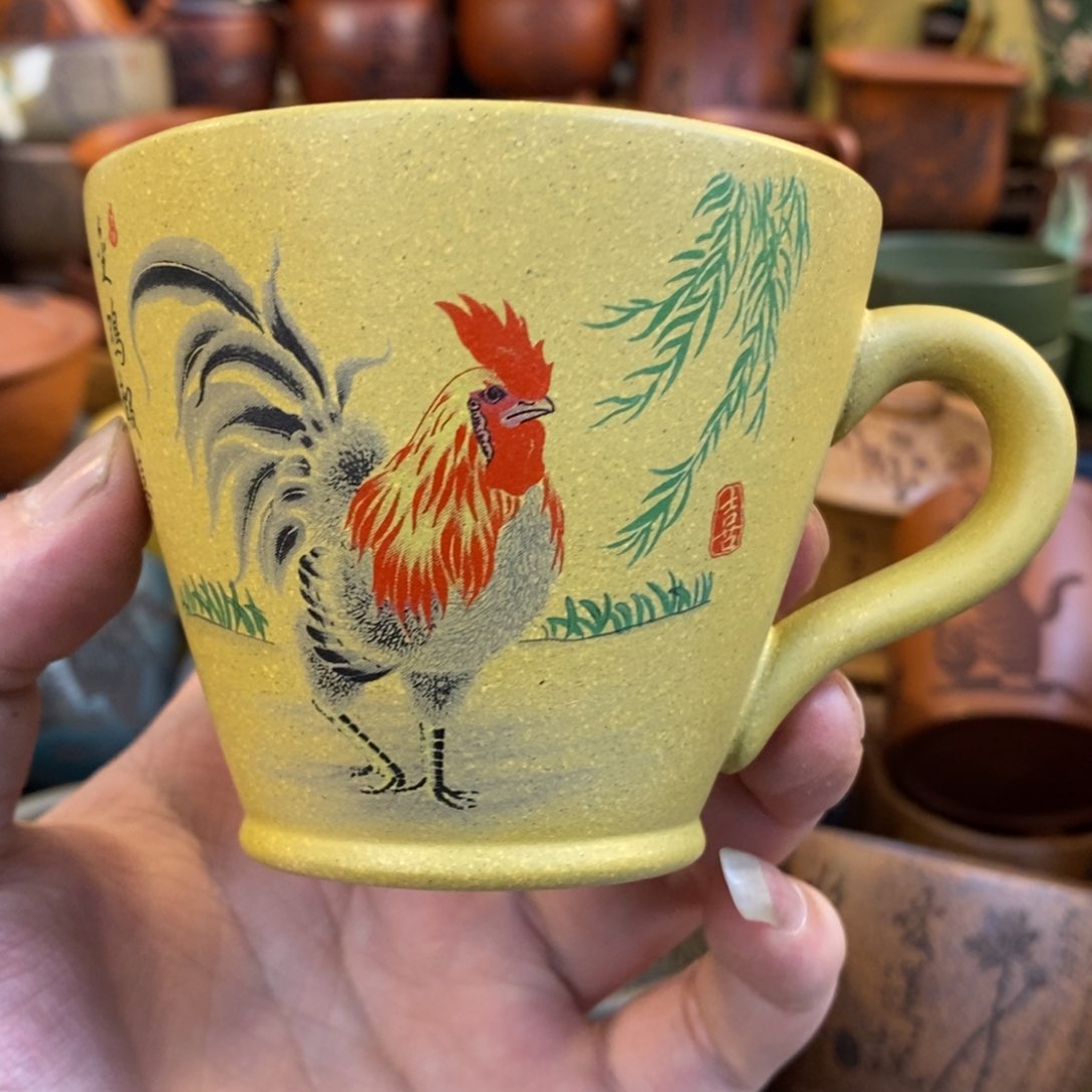 紫砂杯子宜兴全手工紫砂杯