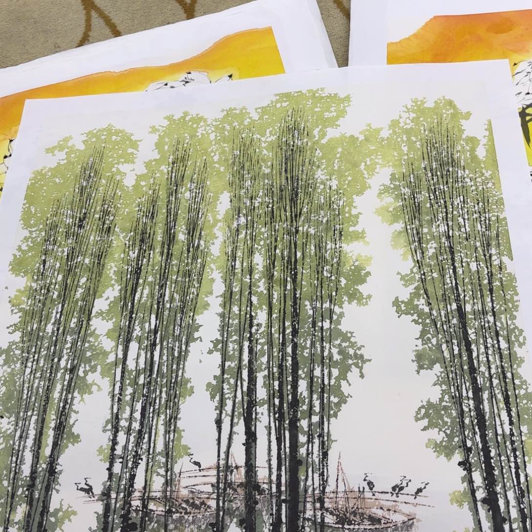 国画x*哥杨世华斗方童