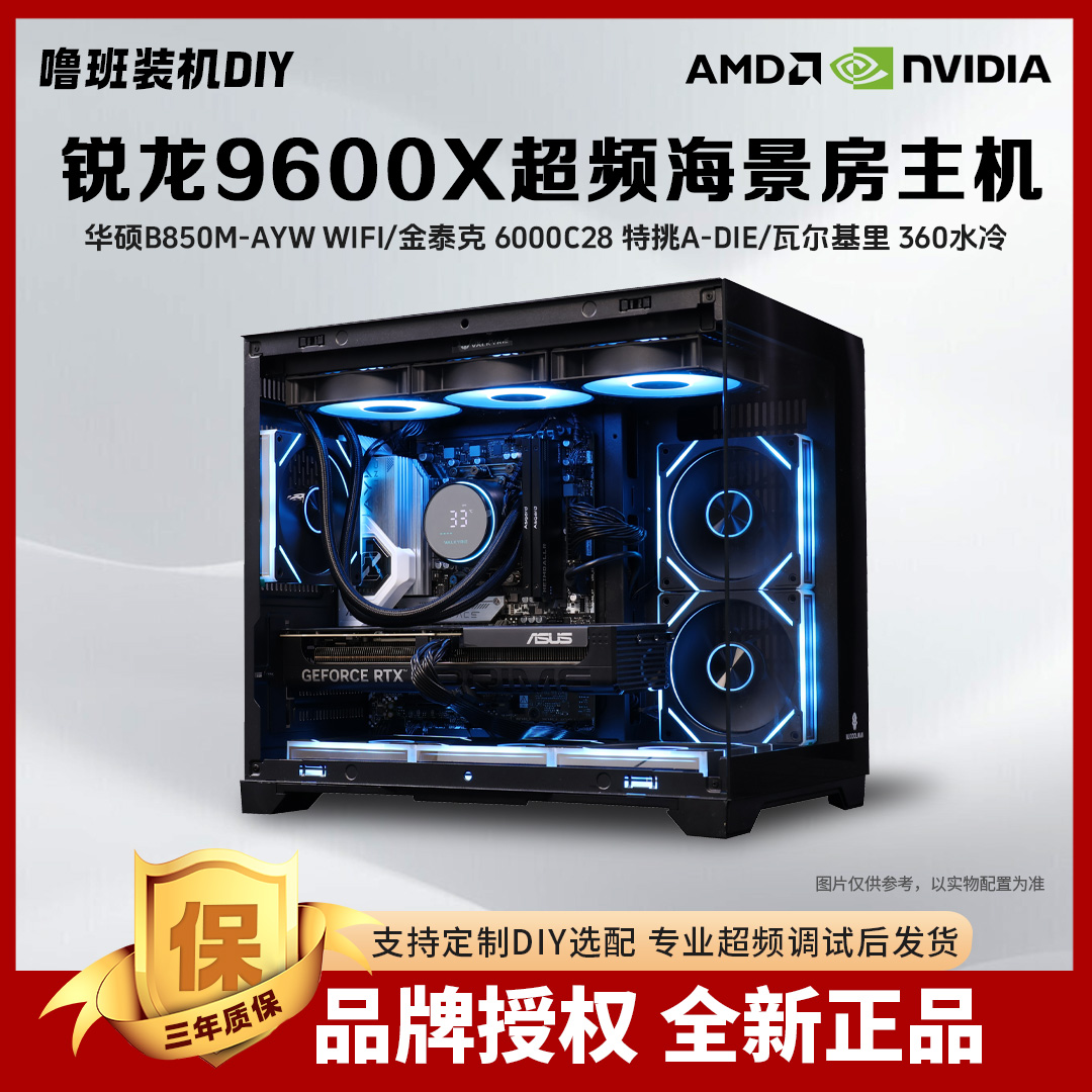 【锐龙9600X+华硕RTX5060显卡】三角洲职业赛事高帧海景房吃鸡主机
