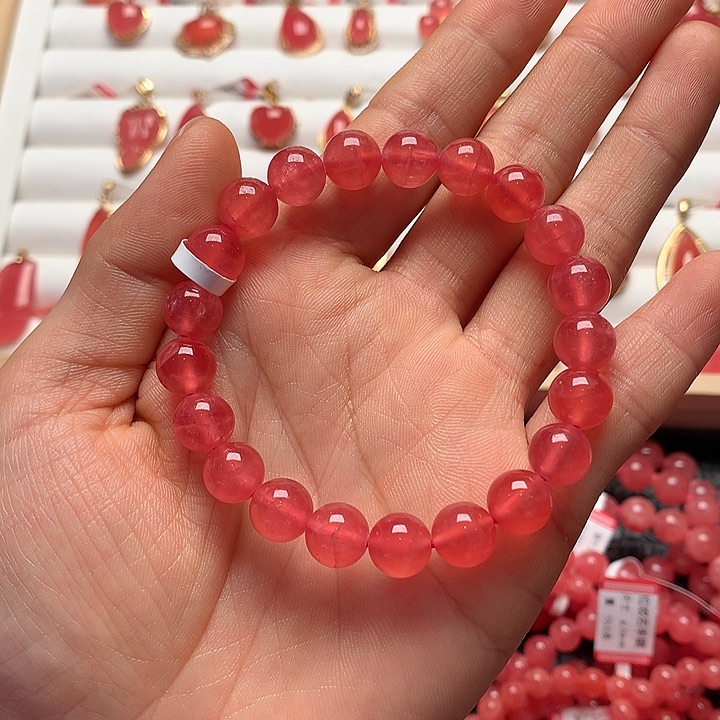 菱锰矿（红纹石）手绳未镶嵌