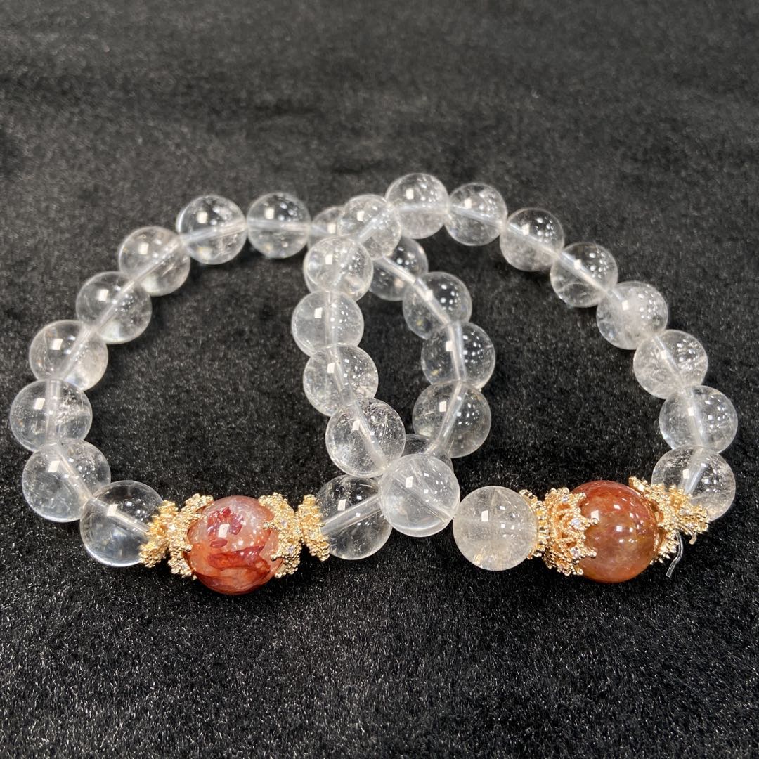 【星浩珠宝】水晶diy手串8-2T15L572【多样性发一件】11mm