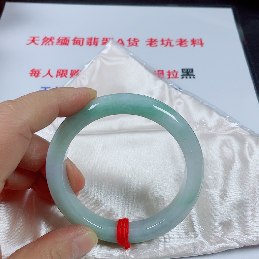 翡翠未镶嵌手镯天然翡翠手镯59.9