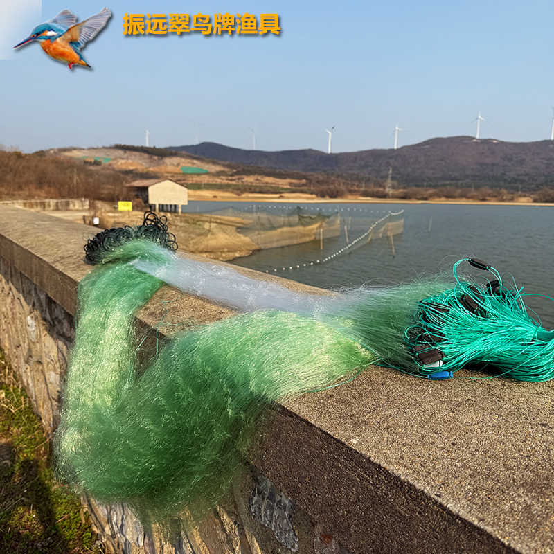 振远翠鸟拧纲网绳坠三层渔网柔丝加密加强丝大小鱼都可以抓不缠网