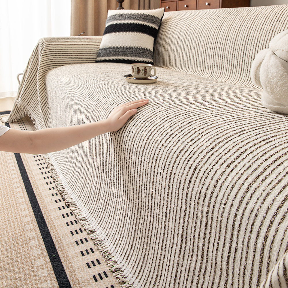 2026新款轻奢高级感四季通用雪尼尔沙发巾套罩防滑一片式沙发盖布