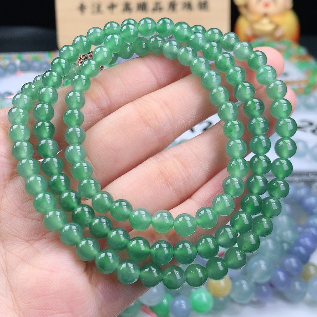 翡翠手链未镶嵌卡6