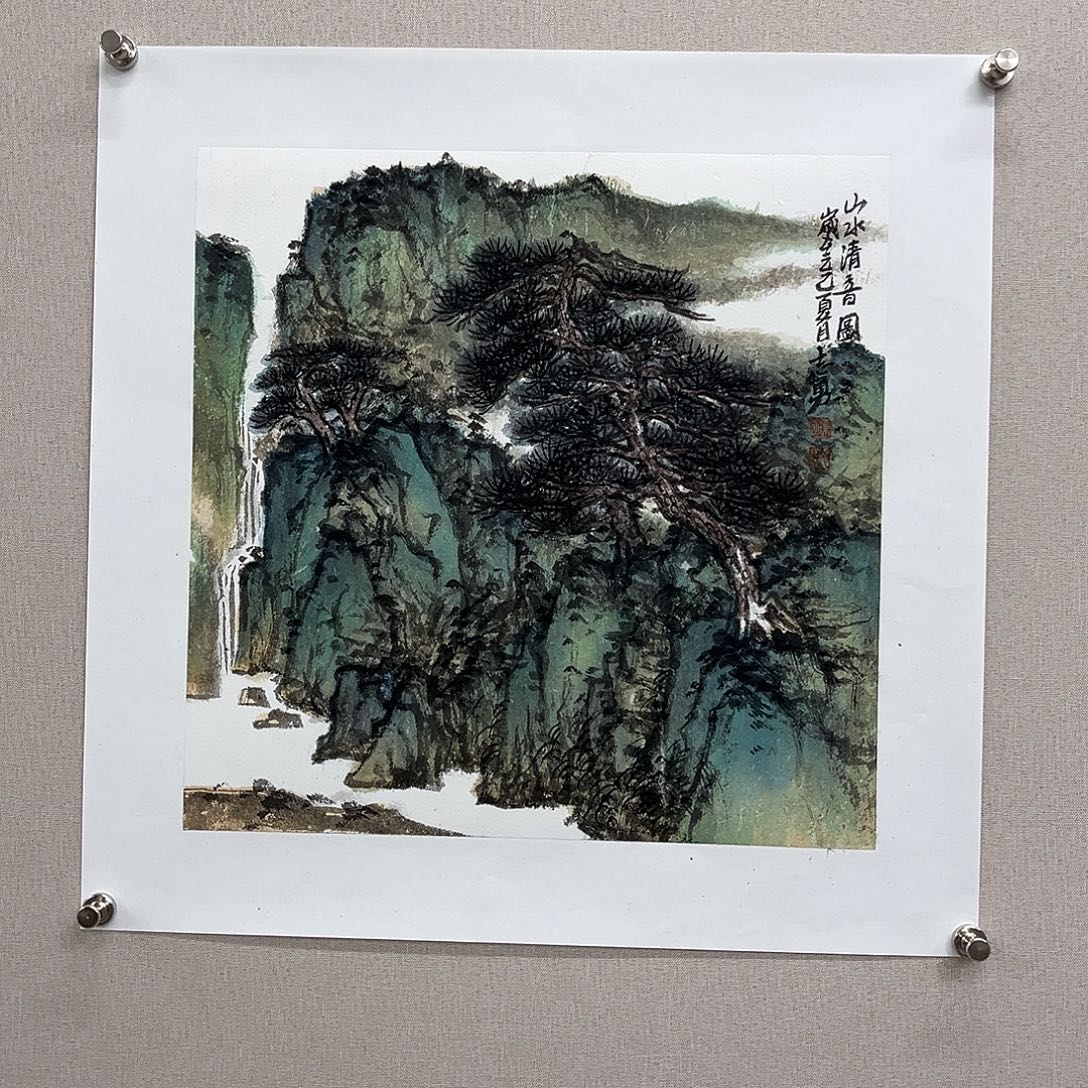 国画艺术家真人手绘