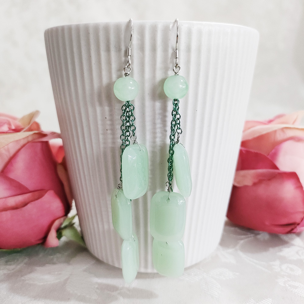 铜合金耳饰 民族风气质手工吊坠耳环2311