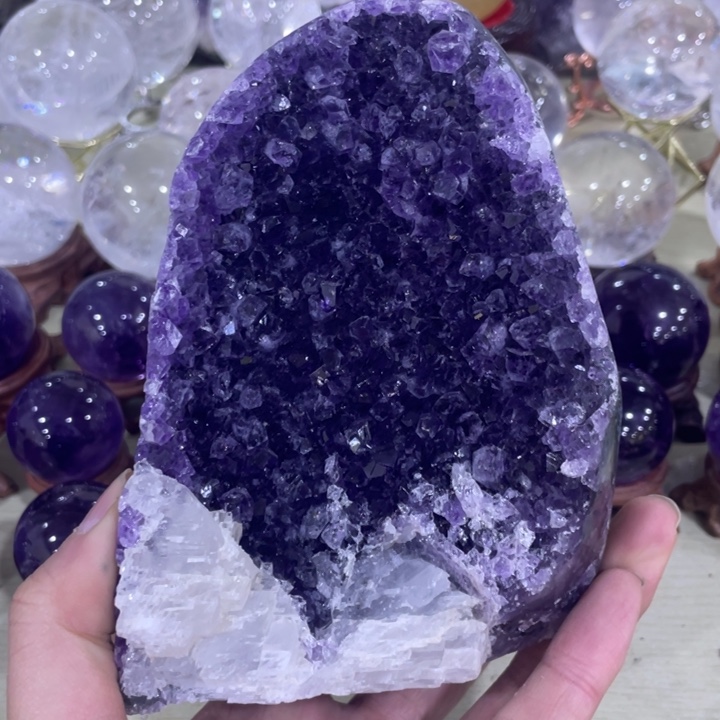 紫晶方解石未镶嵌