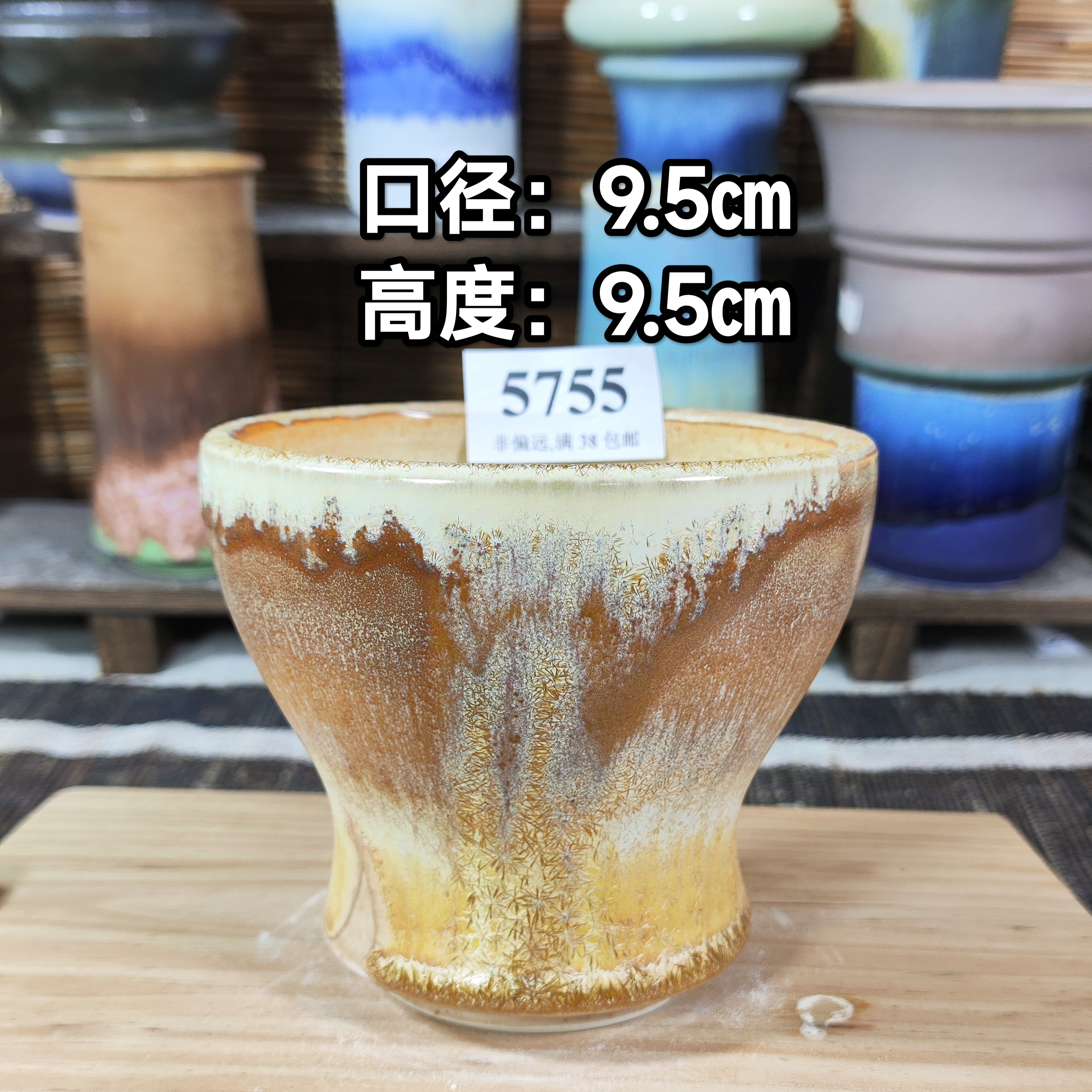 手工创意多肉花盆摆件多肉花盆景德镇纯手工制做