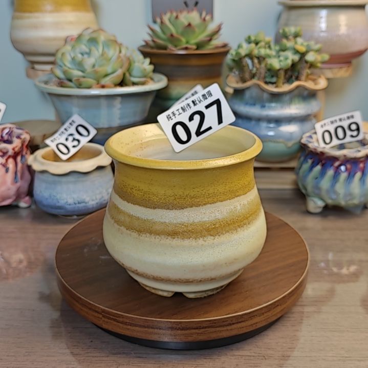 红陶景德镇手工陶瓷盆 口9.5