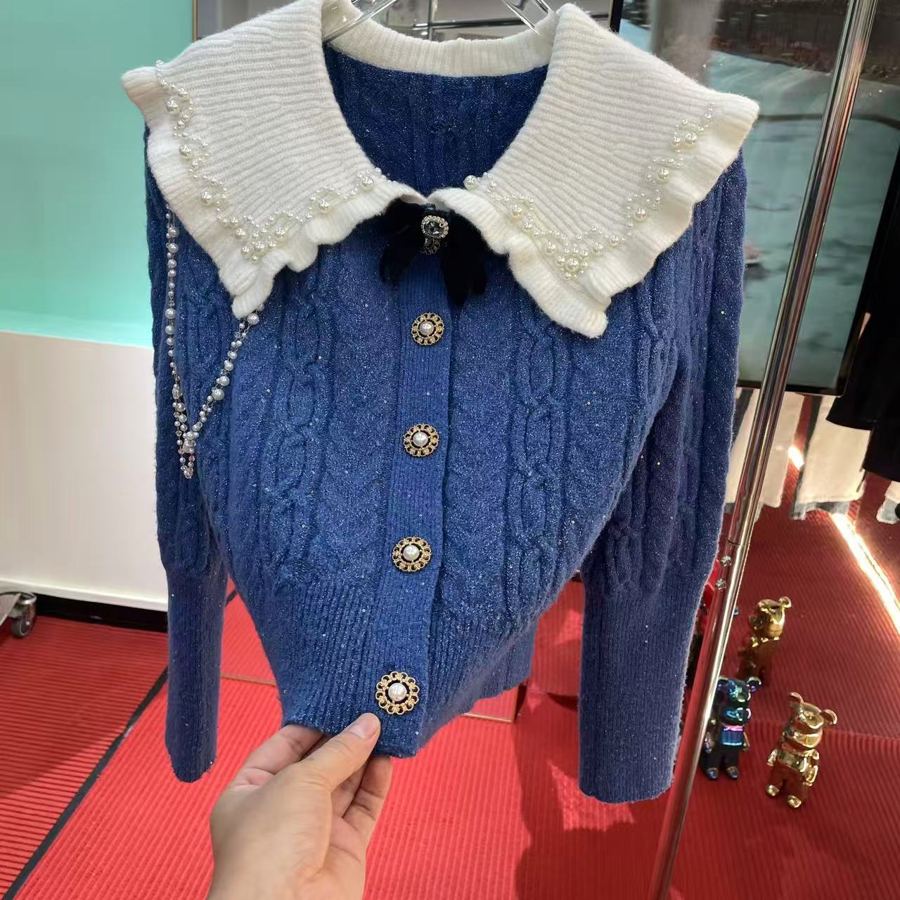 【南油乐儿家】2025明星专柜同款-马家克莱因兰针织上衣—24号