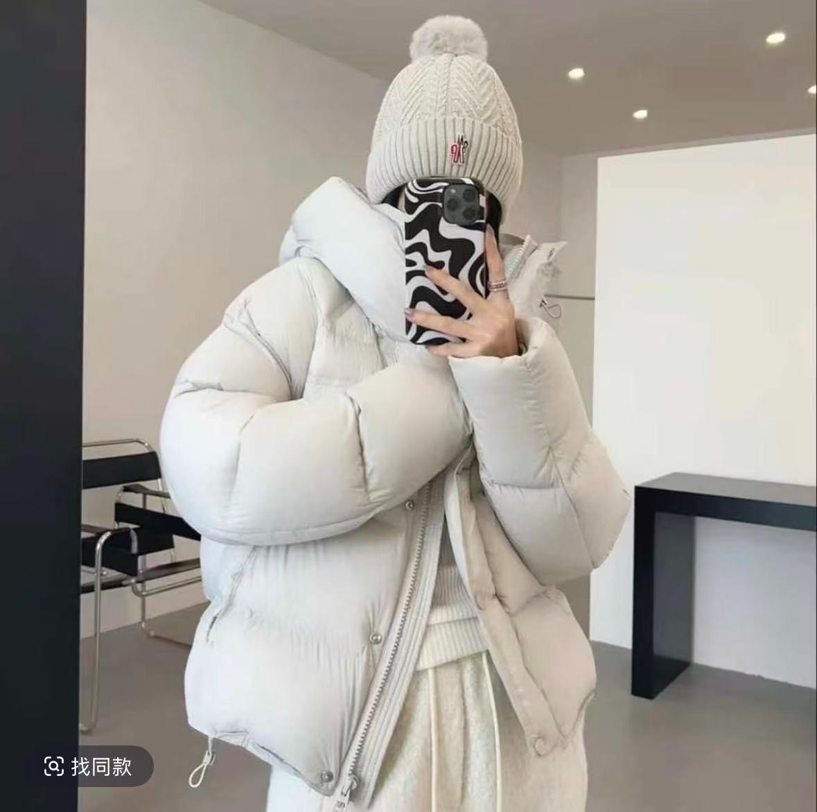 超软云朵泡芙女短款韩版小个子显瘦龟背面包服加厚棉服外套