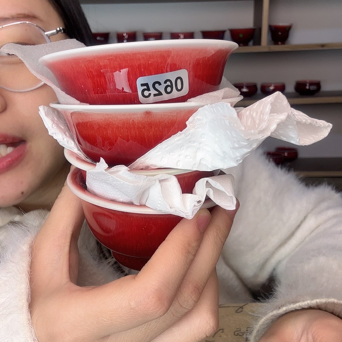 杯景德镇郎红陶瓷