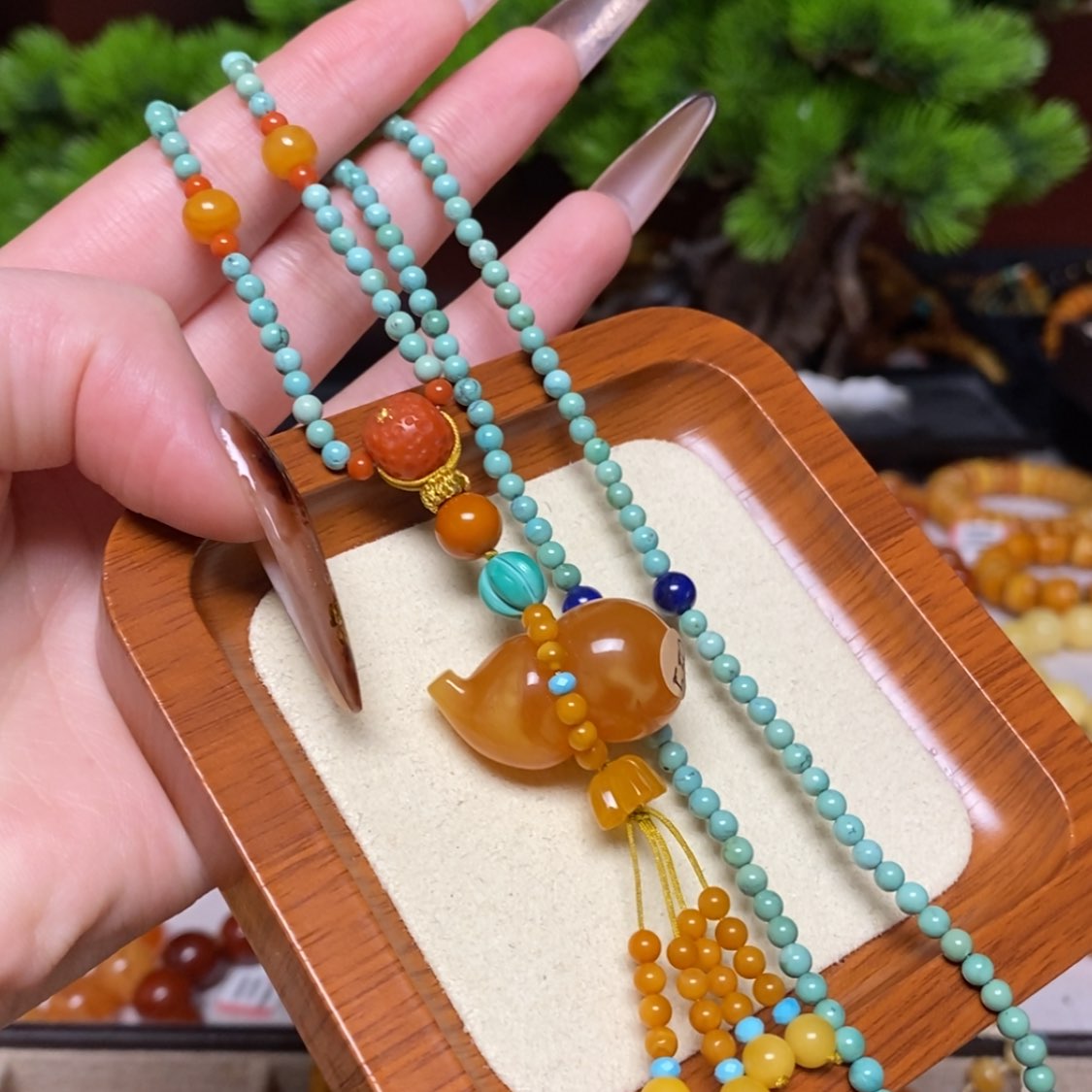 【闪购商品】蜜蜡颈饰未镶嵌项链