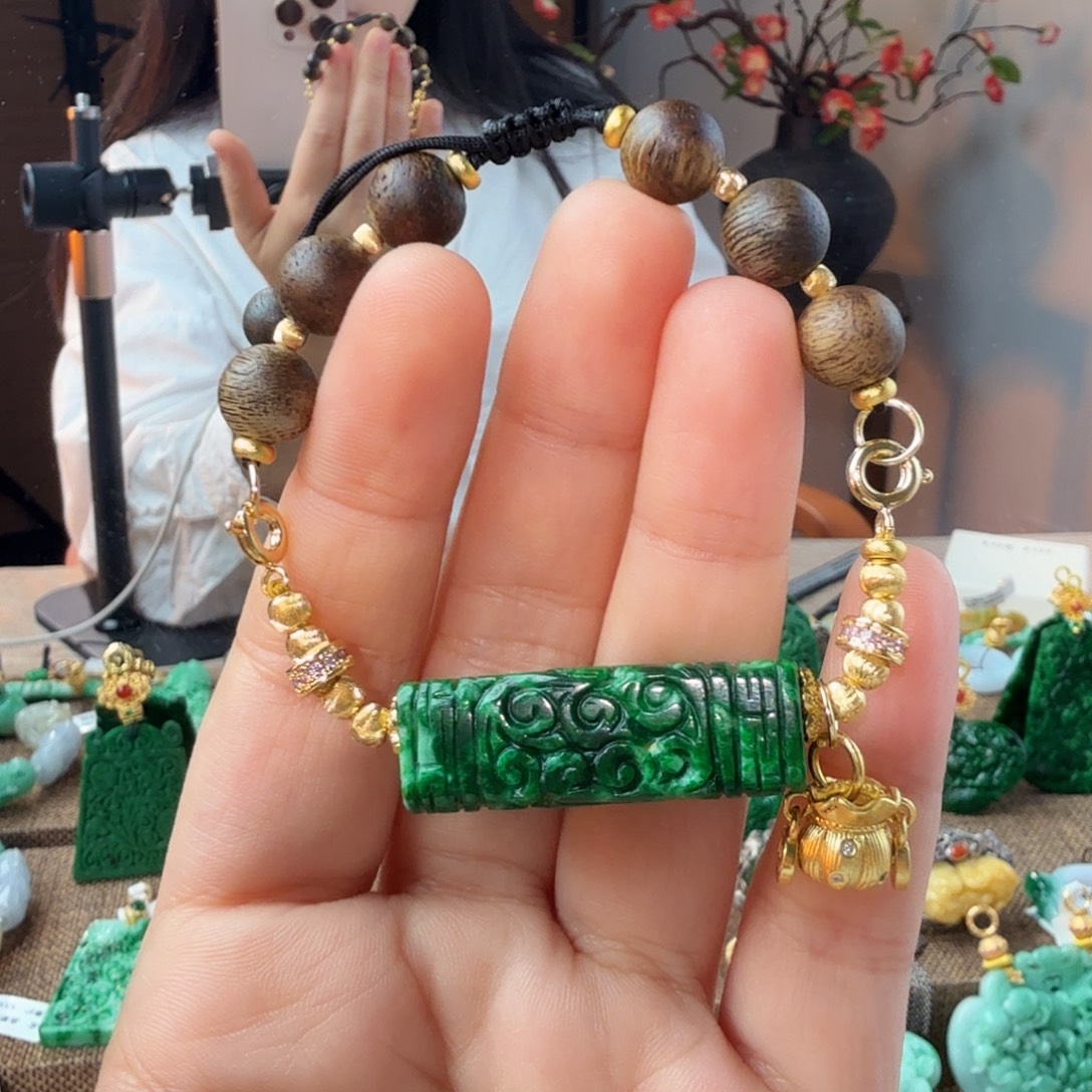 翡翠未镶嵌手串手链项链两用款