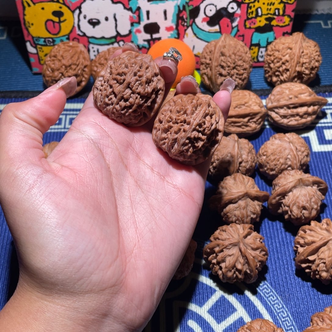 吊坠文玩核桃35荔枝纹702