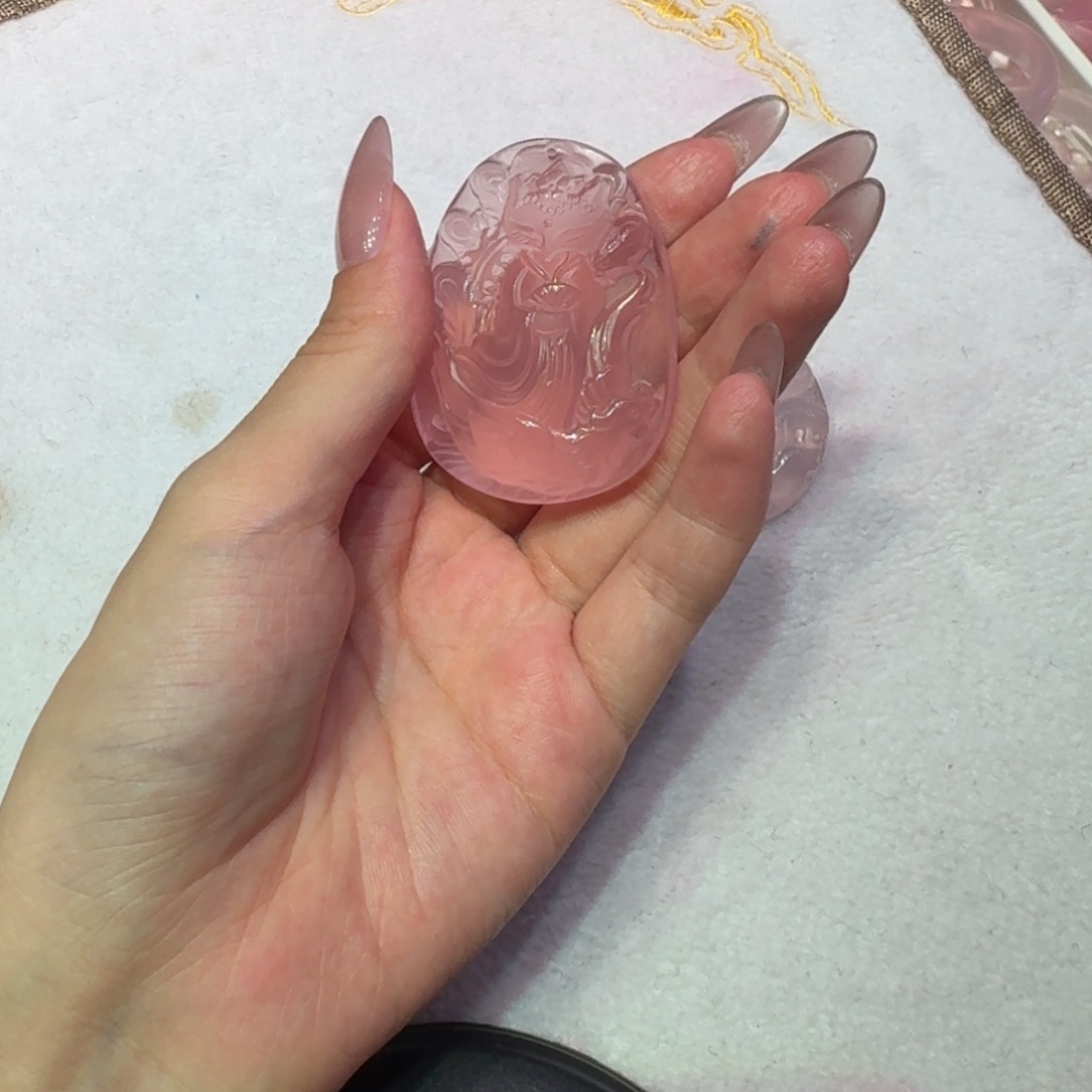 A***y烟晶手链银S925镶嵌雕刻