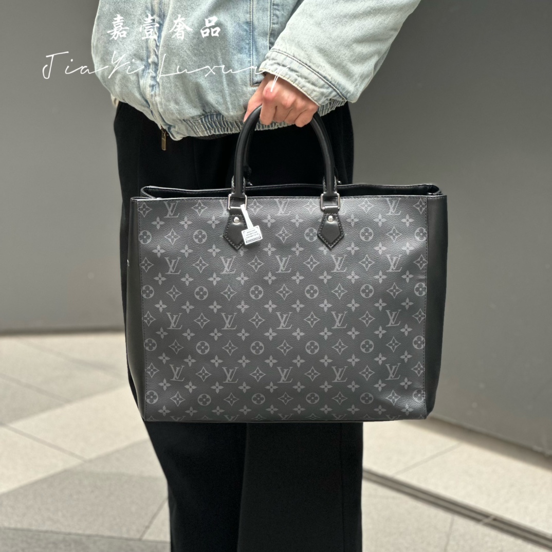 99新 LouisVuitton/路易威登 嘉壹/99新（jimai） lv 黑老花托特