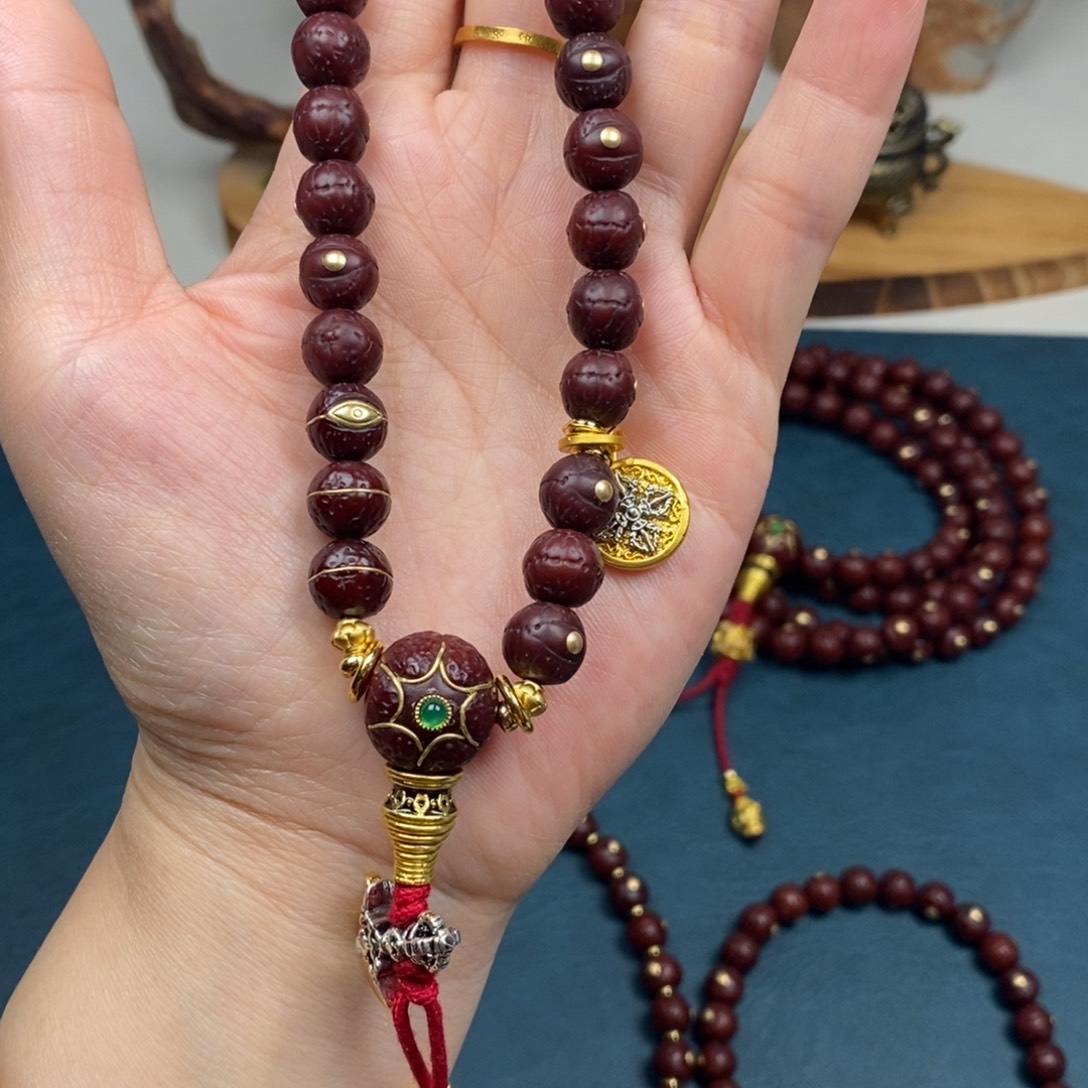 凤眼菩提手串手持金钉简配9.5