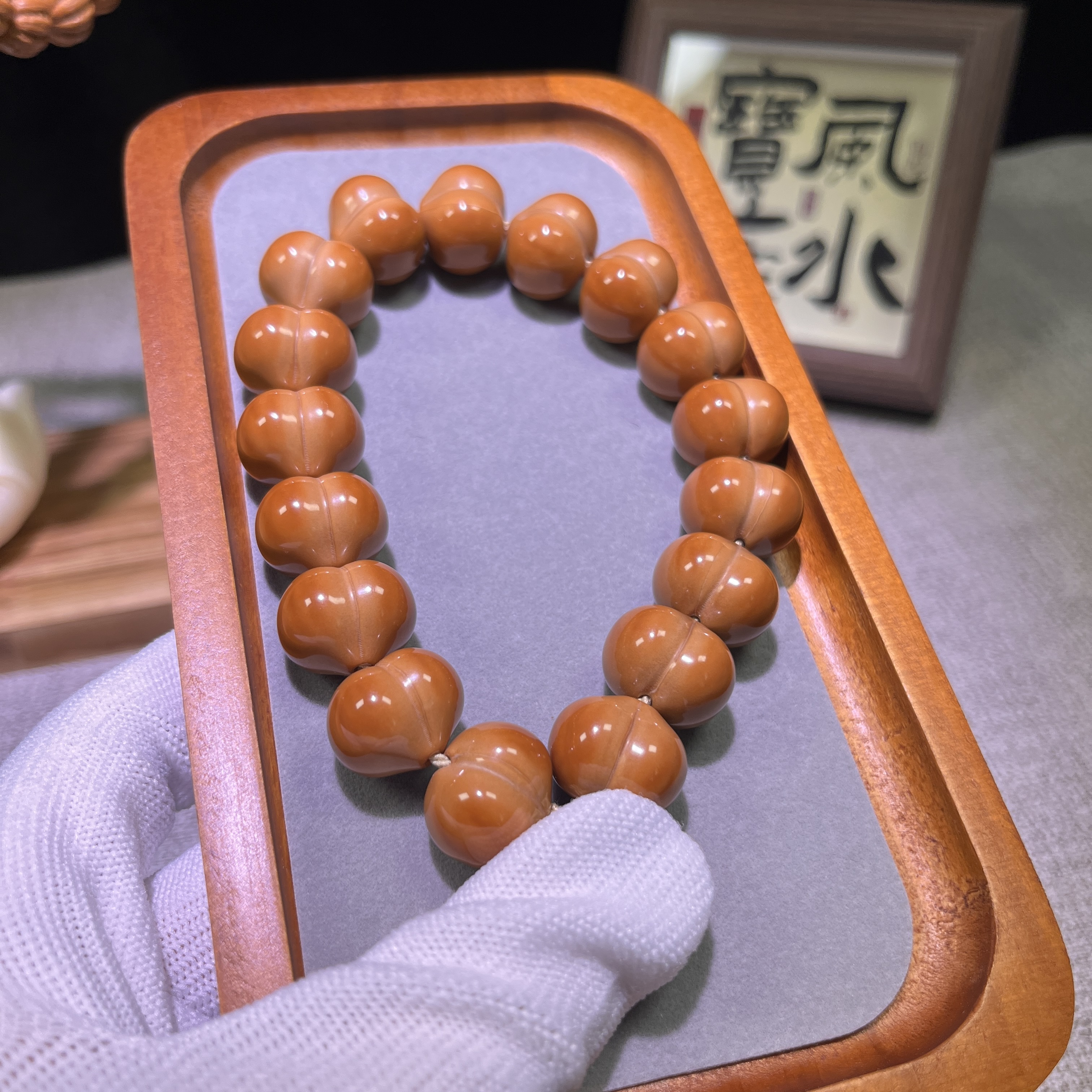 精品手工高端立体爱心大屁桃17.5mm