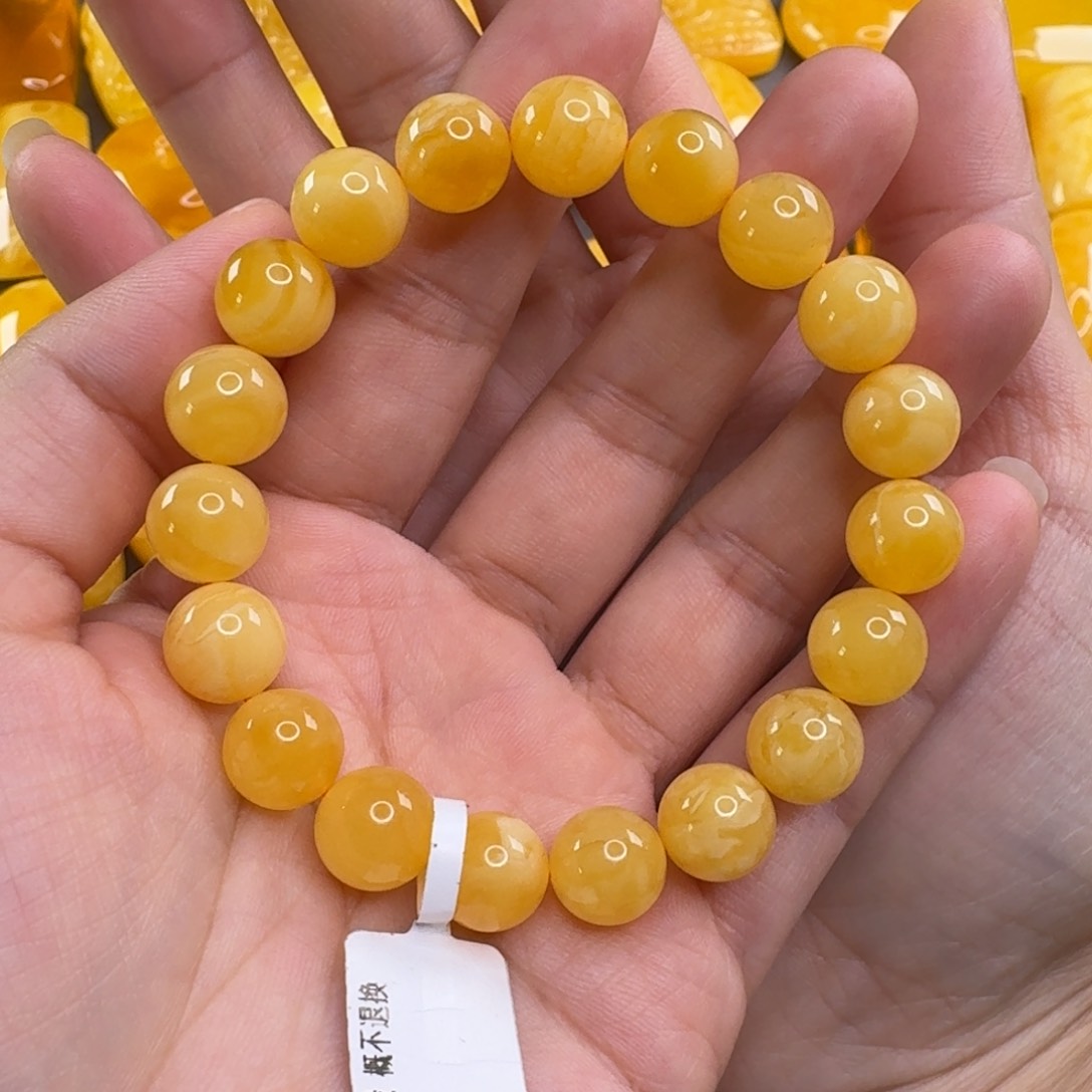 蜜蜡毛衣链未镶嵌