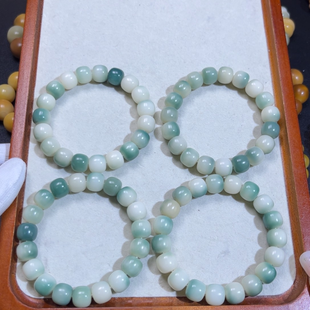 菩提根/象牙果手串绿飘桶可挑选