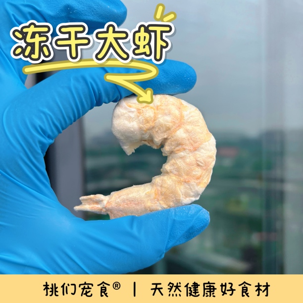 【冻干大虾】猫狗通用深海大虾低脂高蛋白狗狗零食小桃家宠物零食