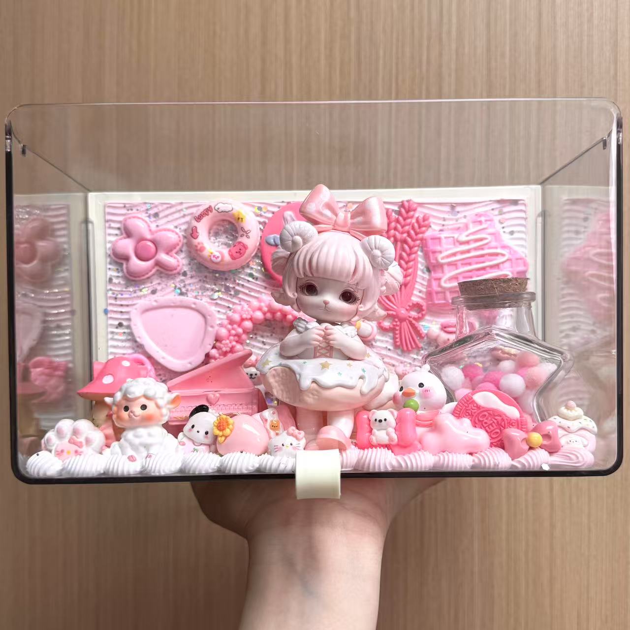   正版重工DIY奶油胶加高大抽屉 储物收纳 氛围摆件