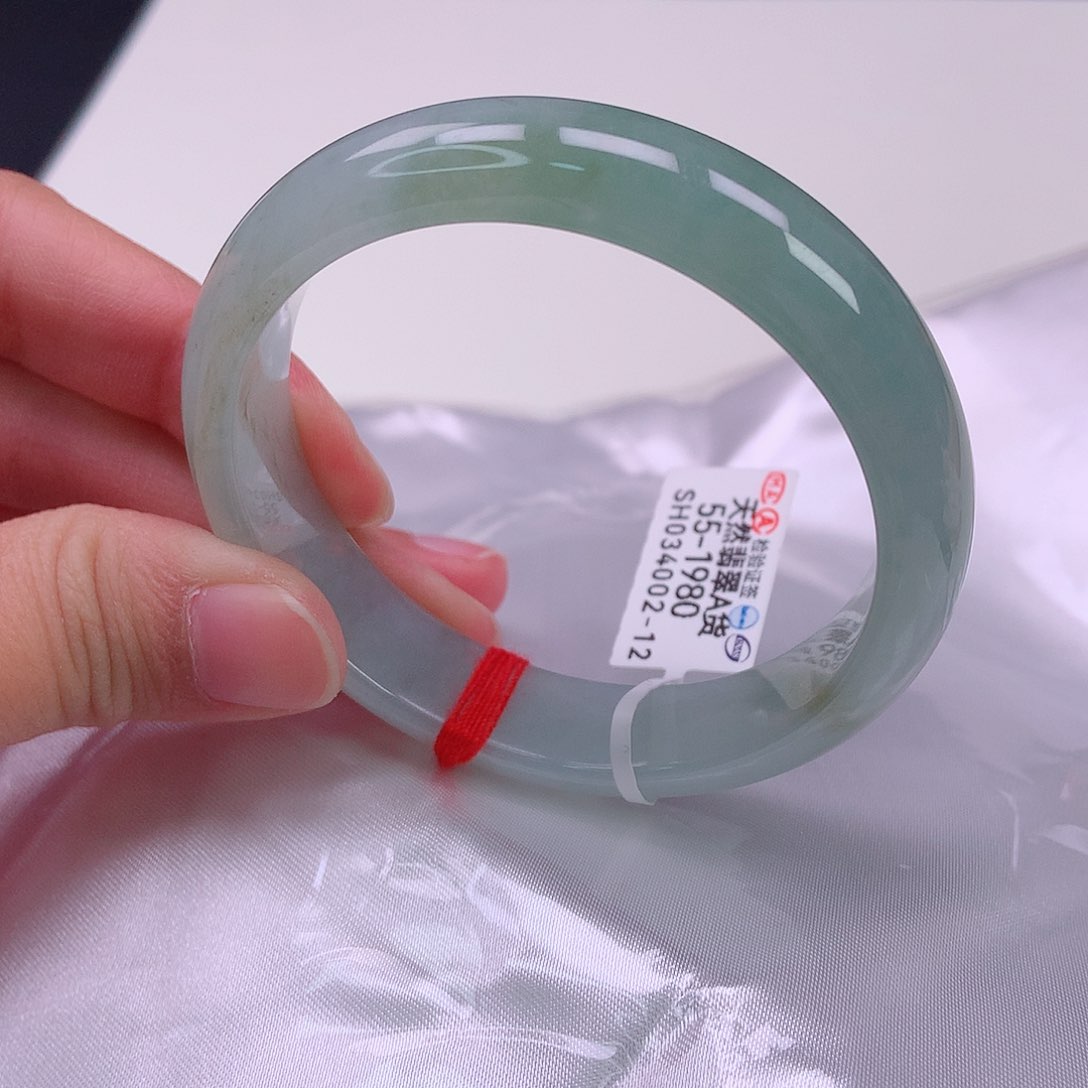 翡翠手镯未镶嵌55正圈