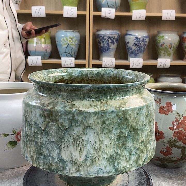缸23zp景德镇陶瓷花盆