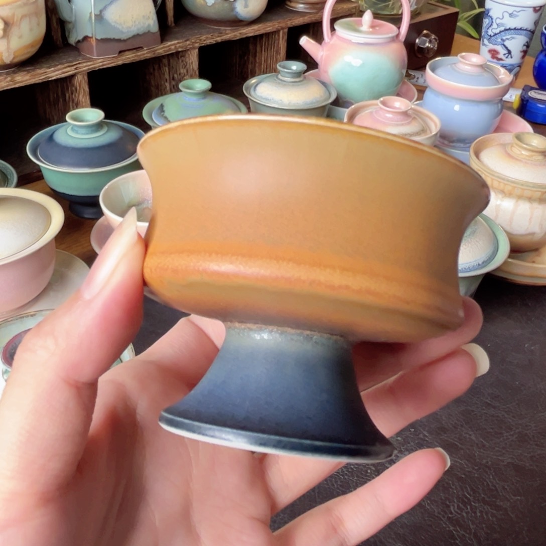 杯青現纯手工柴烧茶器